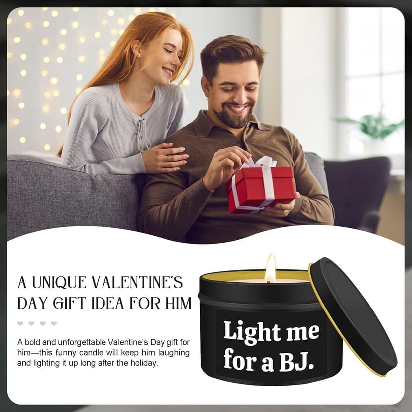 Gifts for Him Boyfriend Husband Funny Anniversary Wedding Birthday Gifts for Men Naughty Engagement Gift for Couples Husband Boyfriend Birthday Gift Ideas, Unique Romantic Lavender Candle for Men