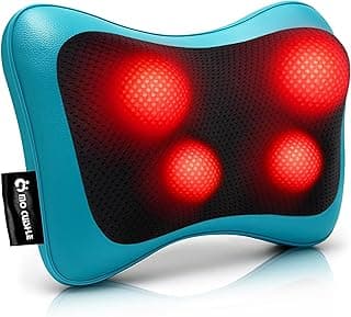 Mo Cuishle Electric Shiatsu Back Massager with Heat - Powerful 3D Kneading for Neck, Shoulder, Lower Back Pain Relief - Ergonomic Design for Home, Office, & Car - Gifts for Women, Men, Mom & Dad