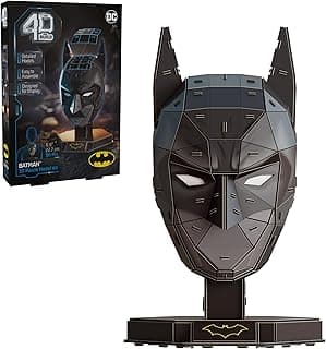 4D Build, DC Batman 3D Model Kit with Stand, Batman Collectibles & Desk Decor, Adult Puzzle, Building Toys, 3D Puzzles for Adults & Teens, 90 Pieces, for Ages 12 & Up