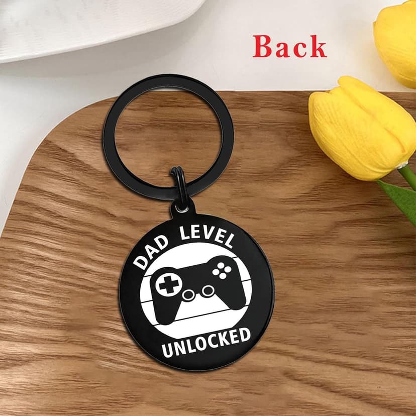 New Dad Gifts, First Time Dad Gifts, Christmas Daddy To Be Gift Keychain, Expecting Daddy Gift, Pregnancy Announcement for Daddy Level Unlocked, Fathers Day