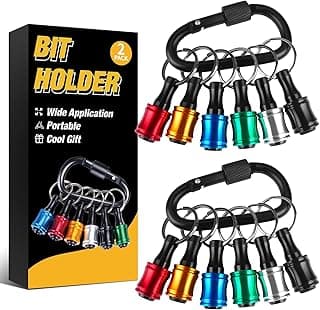 Bit Holder Stocking Stuffers for Men Gifts for Christmas Gifts for Men Who Have Everything Tools for Men Magnetic Drill Bit Holder Keychain Cool Gadgets White Elephant Gifts for Adults Dad Husband Him