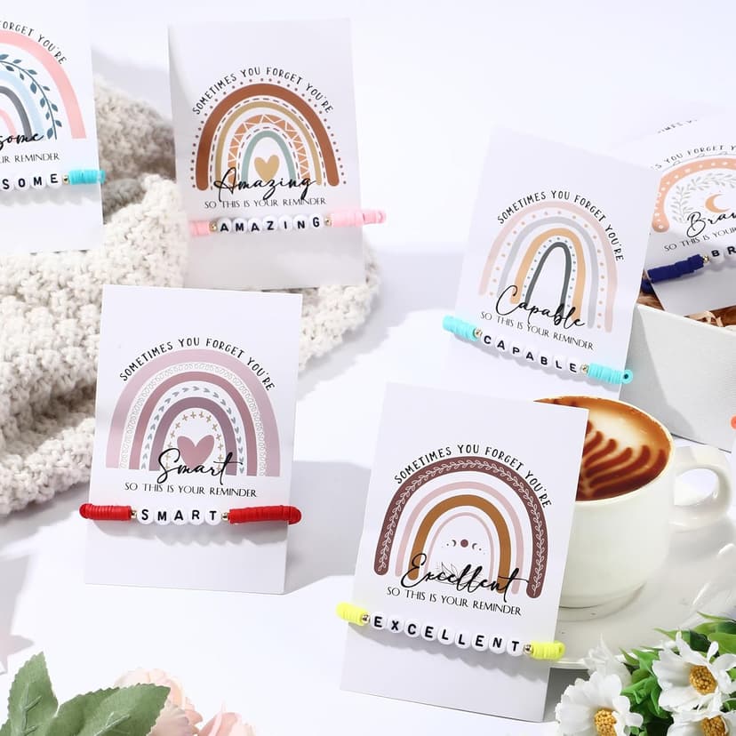 Motivational Mental Health Gifts Friendship Inspirational Bracelets Bulk Our Class Is a Family Bracelets for Student Employee