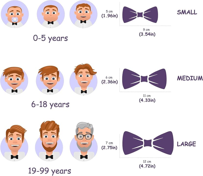 Bow Tie House Real Silk Classic Pre-Tied Bow Tie Formal Solid Tuxedo with Gift Box