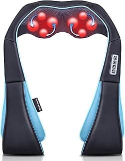 Mo Cuishle Shiatsu Neck and Shoulder Massager with Heat – Deep Kneading Massage for Relaxation – Ideal for Christmas, Mother's Day, Father's Day, Gifts for Men, Women, Mom and Dad