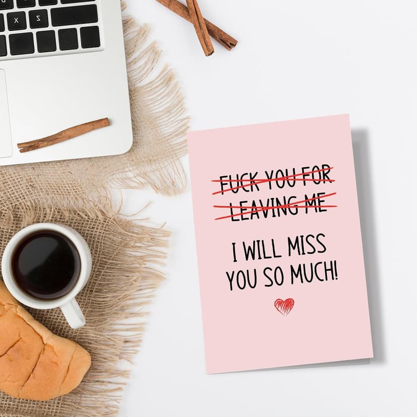 Spercy Coworker Leaving Card, Friend Moving Card, Going Away Gift for Colleague, Farewell Gifts for Work Bestie