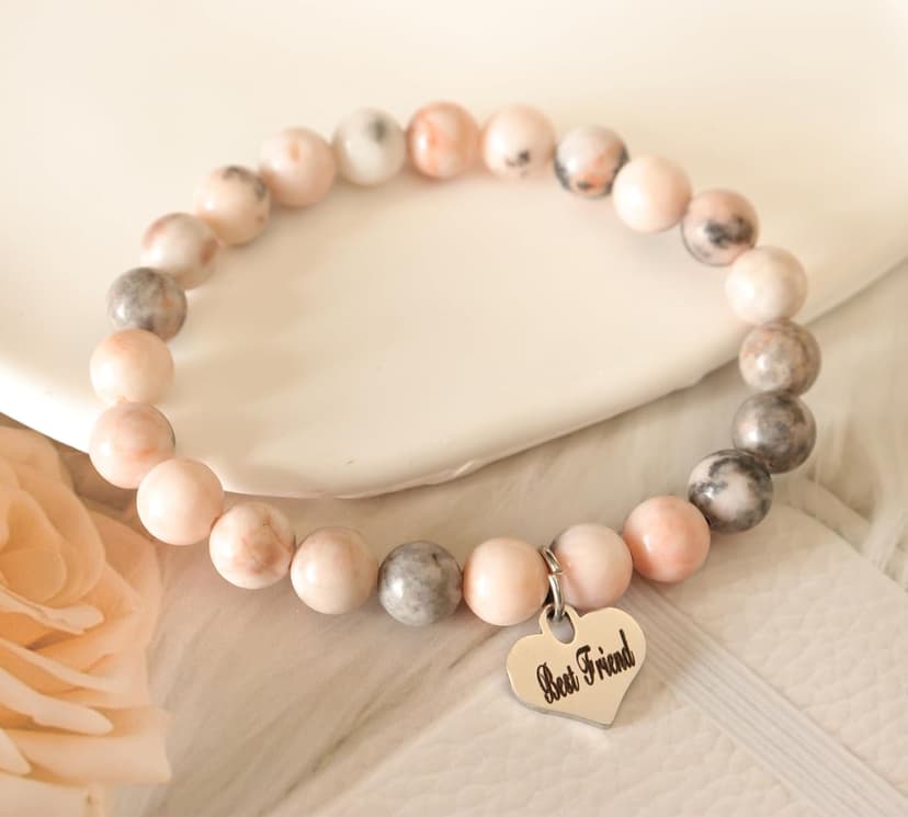 MFTRADING Beaded Bracelet for Women Inspirational Gifts to My Mom Daughter Gramdma Sister Best Friends Birthday Gift Nature Stone Bracelet