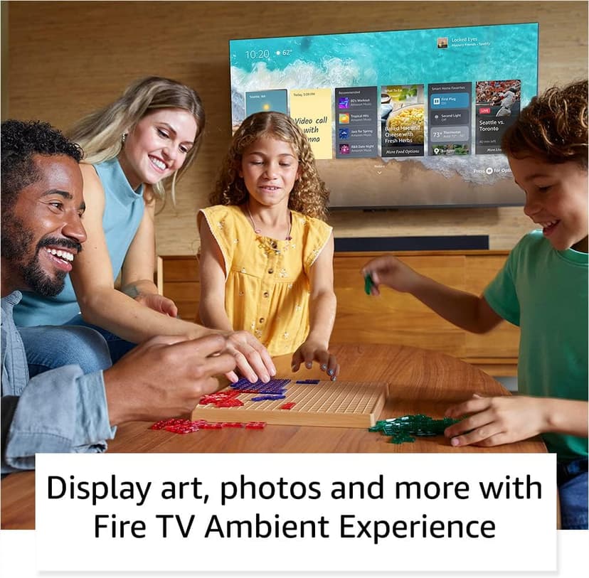 Amazon Fire TV 65" Omni QLED Series 4K UHD smart TV, Dolby Vision IQ, Fire TV Ambient Experience, local dimming, hands-free with Alexa