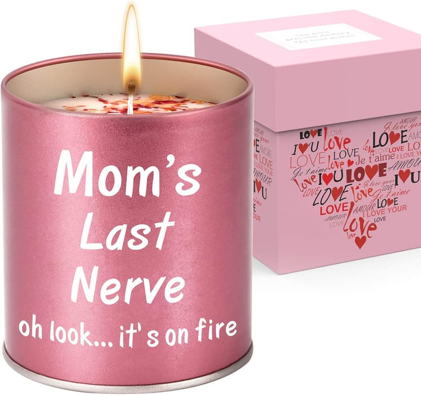 Birthday Gifts for Mom from Daughter Son Kids Mothers Day Gifts Stocking Stuffers Christmas Presents Great ldeas Funny Mom Gift,9oz Scented Candles