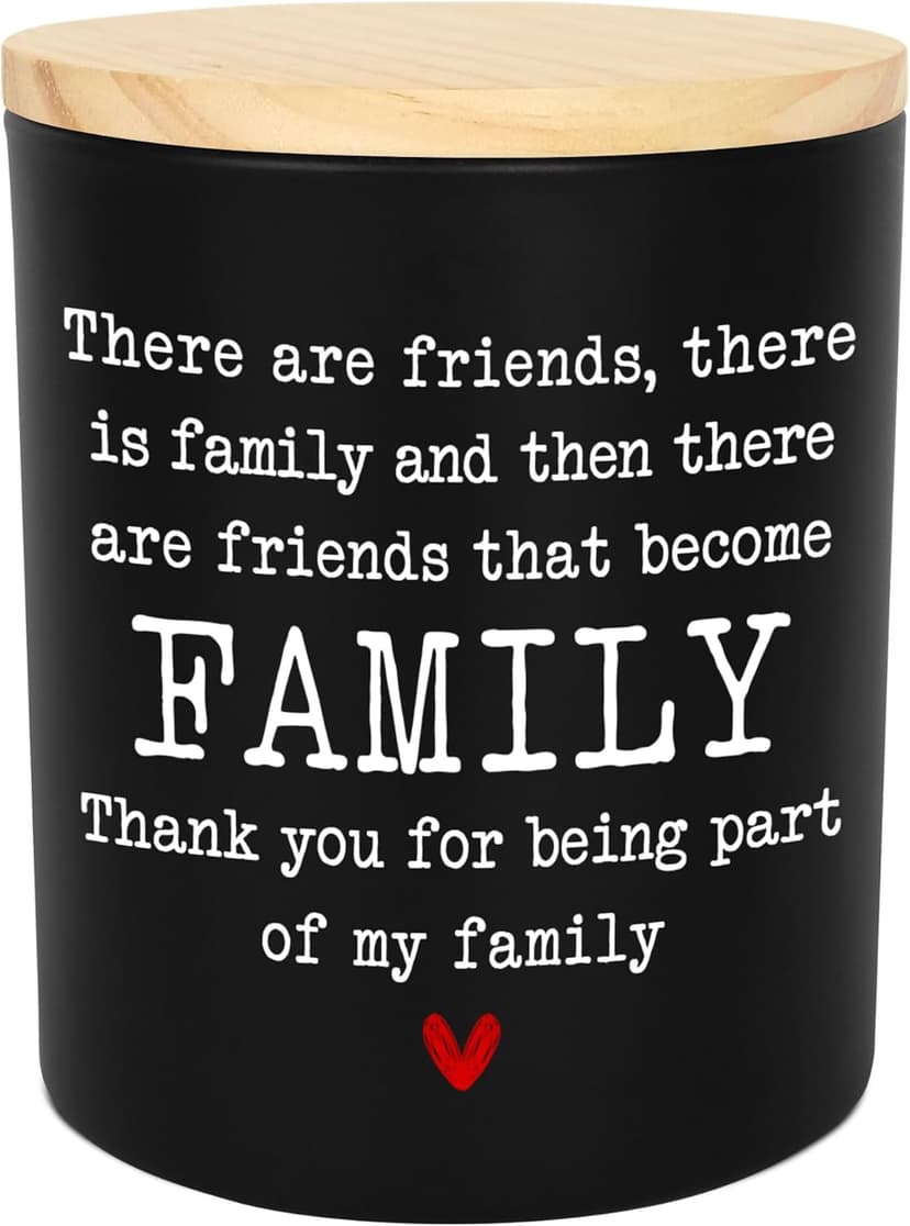 TEEZWONDER Friend Gifts for Women - Long Lasting Vanilla Lavender Candle 10 oz - Friendship Birthday Gifts for Women Men BFF Bestie Coworkers Friends Female, Scented Candles for Women Men