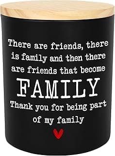 TEEZWONDER Friend Gifts for Women - Long Lasting Vanilla Lavender Candle 10 oz - Friendship Birthday Gifts for Women Men BFF Bestie Coworkers Friends Female, Scented Candles for Women Men