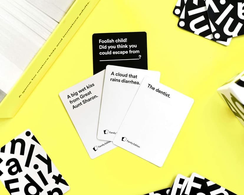 Cards Against Humanity: Family Edition • Ages 8+ • A party game for mature kids and immature adults