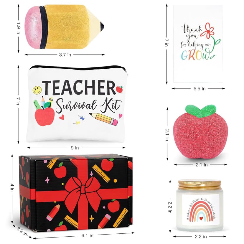 Teacher Appreciation Gifts, Gifts for Teachers, Teacher Spa Bath Bombs Gifts for Women, Best Teacher Gifts, Personalized Unique Teacher Spa Gift Baskets Box, Teacher Mothers Day Gifts