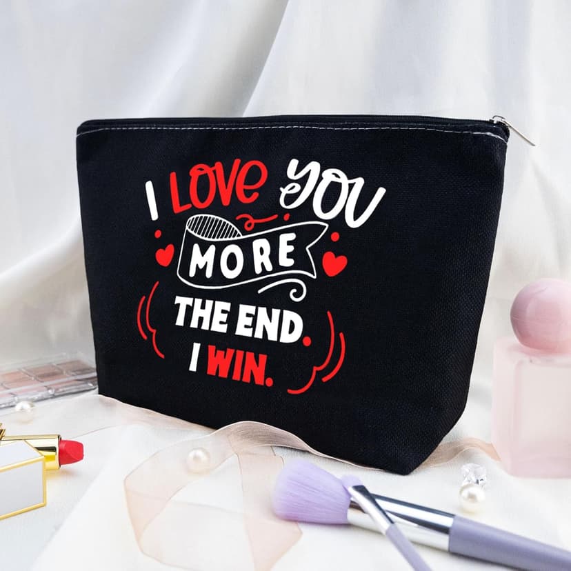 I Love You Gifts for GF Valentines Gift Bags Valentines Day Gift I Love You Cosmetic Bag for Her Anniversary Bag for Girlfriend Wife Women