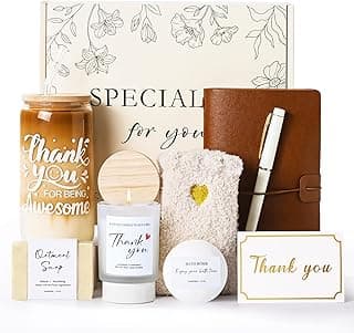 Thank You Gifts for Women, Employee Appreciation Gifts, Thank You Gift Basket Appreciation Gift for Women, Coworkers, Teacher, Nurse, Friends, Mom, Her, Boss