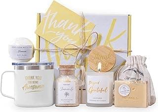 Thank You Gifts for Women Spa Thoughtful Unique Office Gifts for Coworkers Nurse Friends Men Boss Employee Secretary Hostess Teacher Mom Her Appreciation Gift Boxes Coffee Mug Holiday Gifts Basket