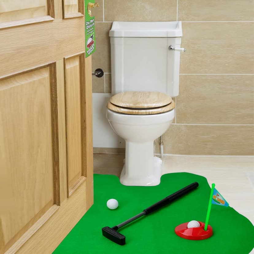 Funny Gag Mini Golf Toy for Dad - Fathers Day, Birthday, Christmas, Valentines Gifts for Men, Husband, Boyfriend, Him