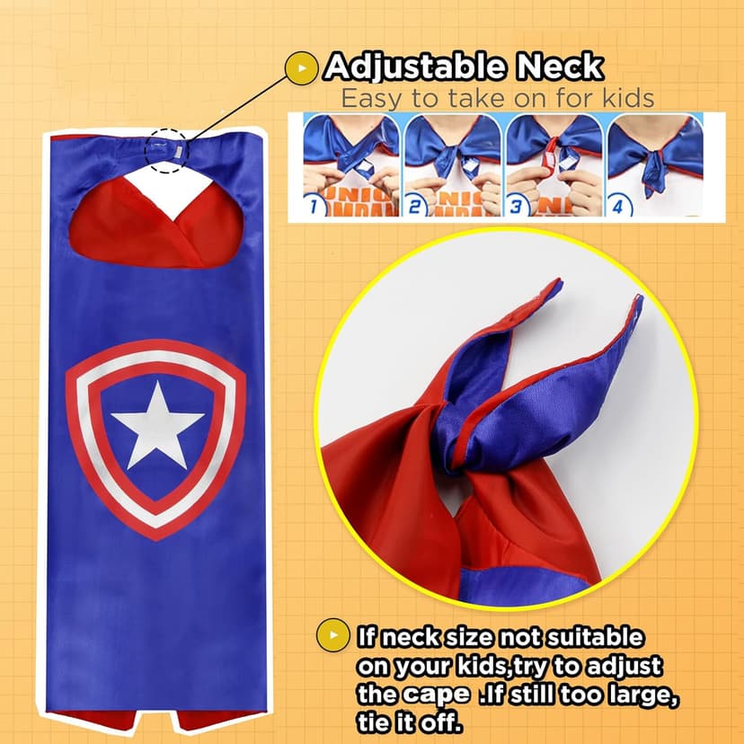 Kids Capes Set and Wristbands Kids Costumes Halloween Christmas Cosplay Dress Up for Boys Girls