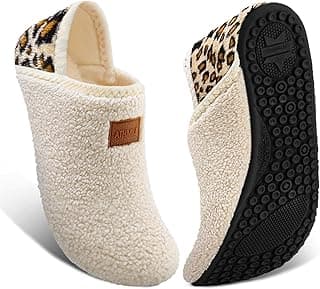 ATHMILE House Slippers for Women Men Indoor Barefoot Slippers Socks Furry Slip on House Shoes Cozy Comfy for Home Bedroom Travel Yoga