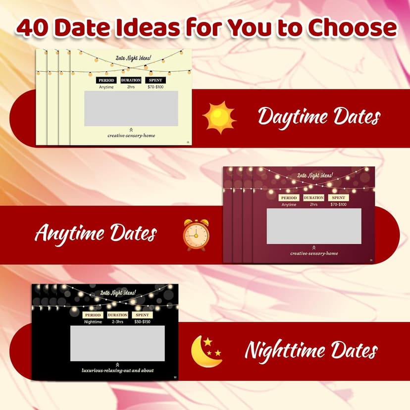 Christmas Romantic Gifts for Boyfriend Girlfriend,40 Scratch Off Date Night Ideas Card Games,Anniversary Couple Mens Gifts for Him,Her,Women,Men,Wife,Husband,Valentines Day,Wedding,Engagement