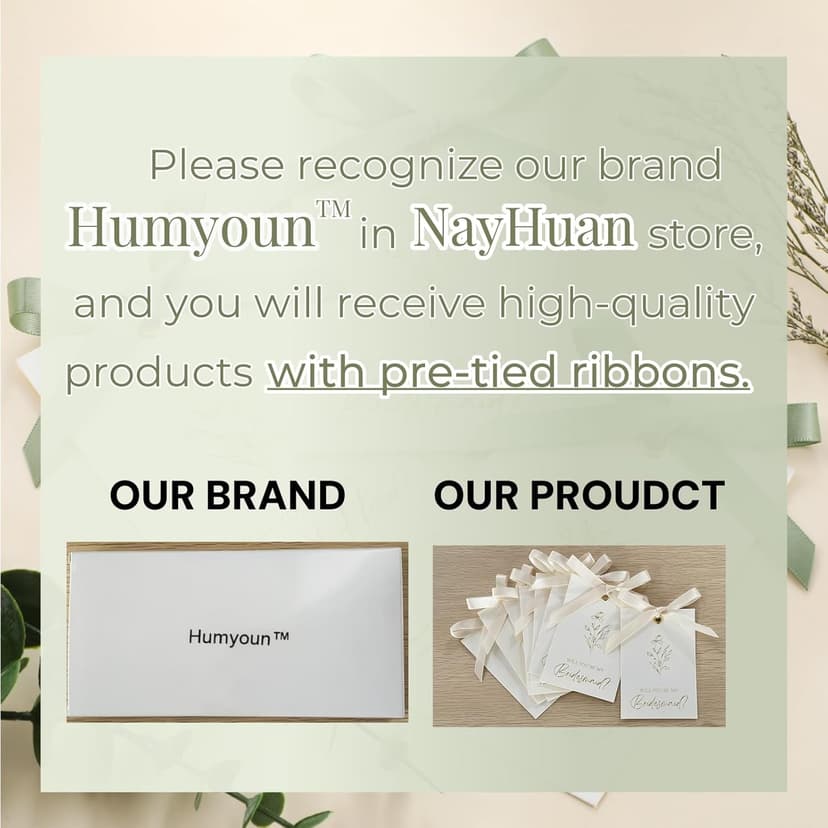 11 Pcs Bridesmaid Proposal Card with Ribbon Bow Floral Metallic Bridal Gift 8 Will You Be My Bridesmaid 2 Maid of Honor 1 Matron of Honor Invitation for Bridal Shower(White, Sage Green)