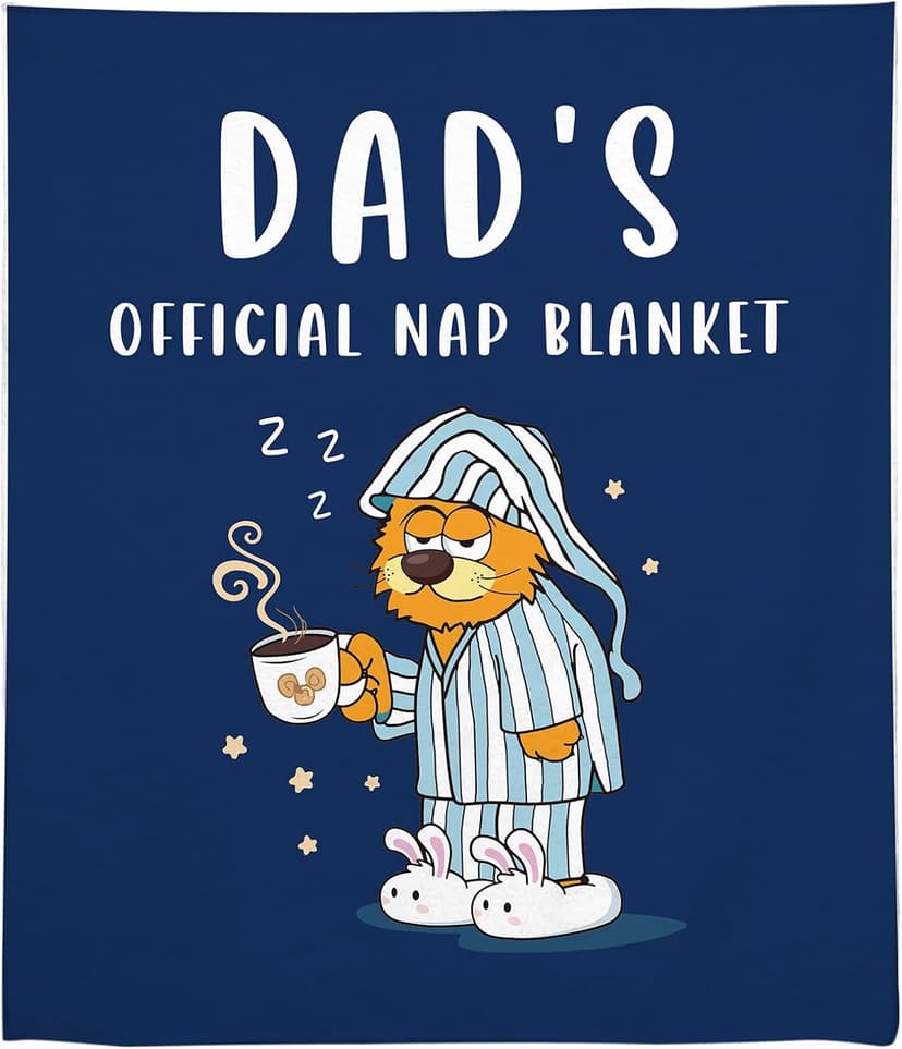 Throw Blanket, Funny Blanket for Dad from Daughter Son, Best Dad Ever Gifts for Papa Birthday Gifts Thanksgiving 50"X60"