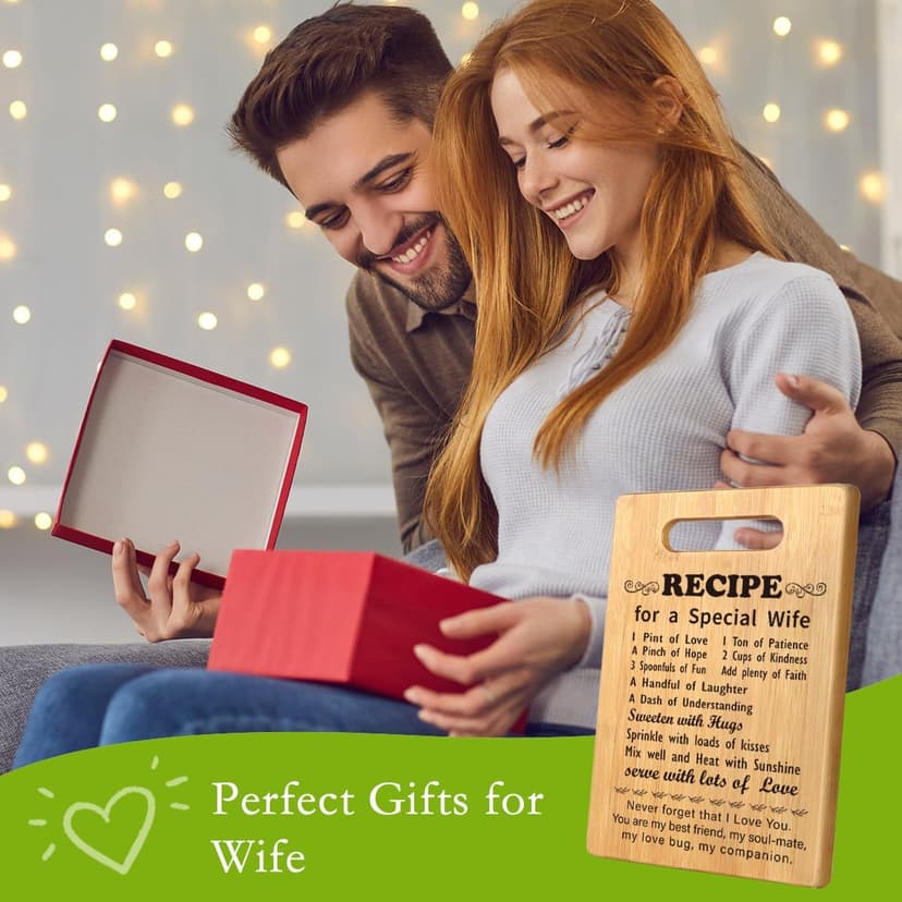 Wife Gifts from Husband, Love Gifts for Wife, Wife Birthday Gift Ideas, Mothers Day Romantic Gifts for Wife to My Wife Gifts, Gifts for Wife Who Has Everything Wife Cutting Board