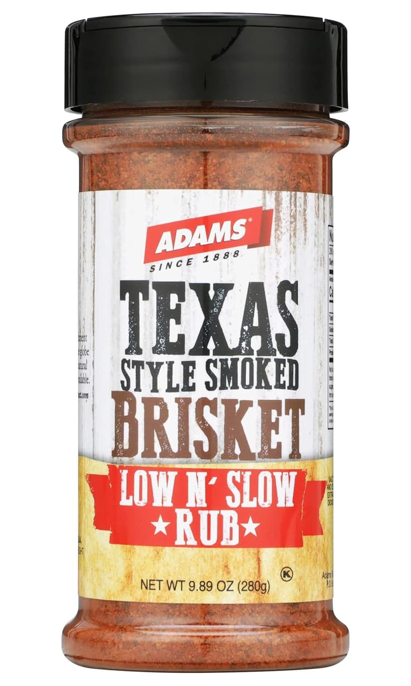 Adams Texas Style Smoked Brisket Low N’ Slow Rub, 9.89 Ounce Bottle (Pack of 1)