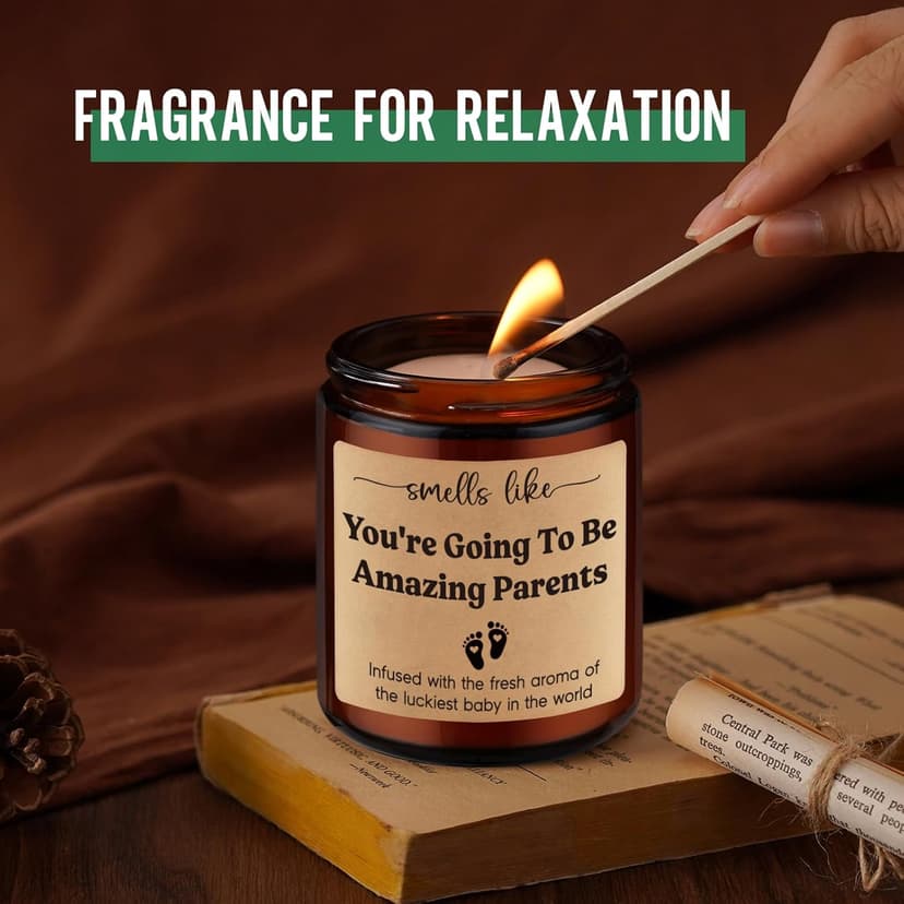 GSPY Candles, New Parents Gifts for Couples, Mom to be, New Dad - Christmas, Pregnancy, Congratulations 1st Baby, Gender Reveal Gifts for Parents to be, First Time Dad, Expecting Mom, Pregnant Mommy