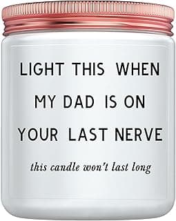 Gifts for Mom, Funny Mom Birthday Mother's Day Christmas Gifts from Daughters and Son, Unique Women Candles Gift for Stepmom