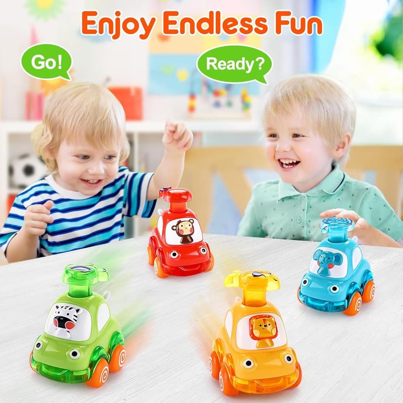 Cars Toys for 1 Year Old Boy Birthday Gift: Press and Go Toys Cars for Toddlers 1-3 Baby Toys 12-18 Months Toddler Toys Age 1-2 One Year Old Boy Toys First Birthday Gifts for 1-3 Year Old Boys Girls