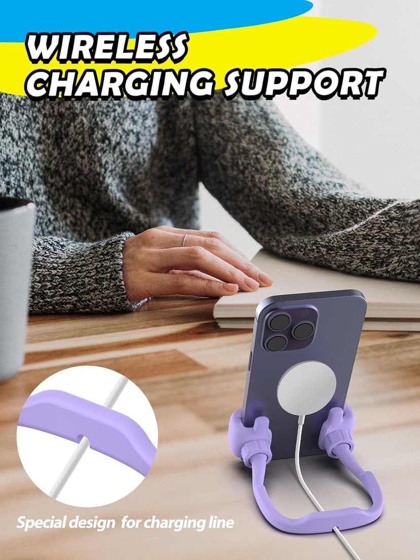 Stocking Stuffers for Teens Girls Boys Adults Cell Phone Stand: UPGRADE Adjustable Thumbs Up Lazy Phone Holder for Desk Cool Gadgets Fun Birthday Gift Ideas for Kids Teenager Women Gifts for Christmas