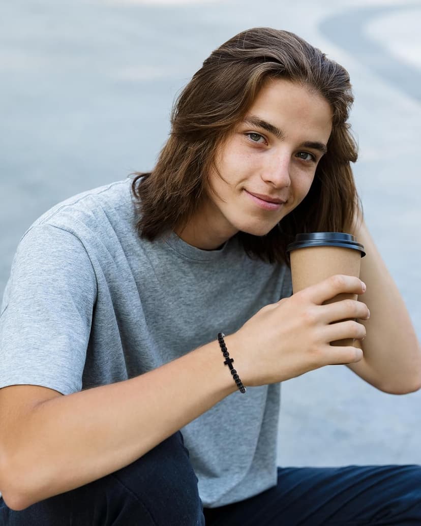 Tarsus Birthday Gifts for Men Teens, You are God's Gift to The World, 16th 18th 21st Birthday Cross Bracelet for Son Grandson Brother