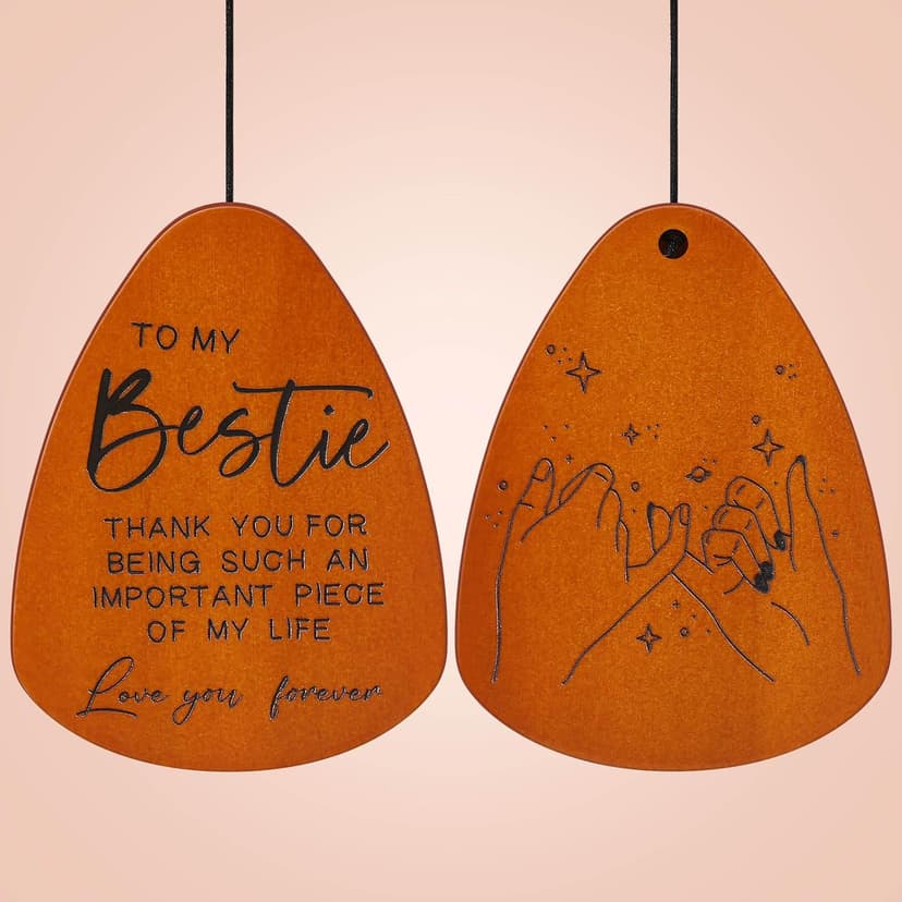Bestie Gift for Women, Friend Gifts for Women, Unique Friendship Gifts for Birthday, Mothers Day, Christmas, 32 Inch Wind Chimes Gift for Home Decor