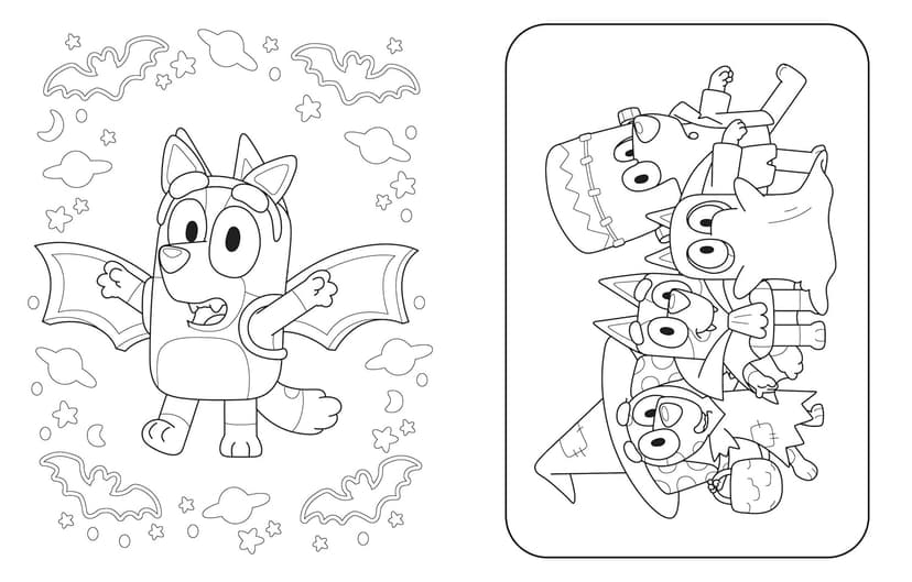 Bluey: Hooray, It's Halloween!: A Coloring Book