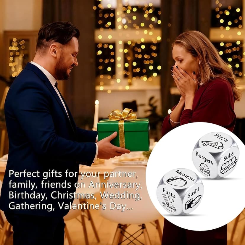 Christmas Stocking Stuffers for Women Men,Santa Gift Exchange Dice White Elephant Gag Gift for Son, for Boyfriend Girlfriend Valentines Day Birthday Gifts for Him Her Couples Gift