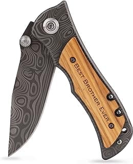 ZENNLAB Moblade Engraved Pocket Knife for Brother, Birthday, Christmas Gift for Brother from Sister Brother, Brother Gift Idea, Best Brother Ever
