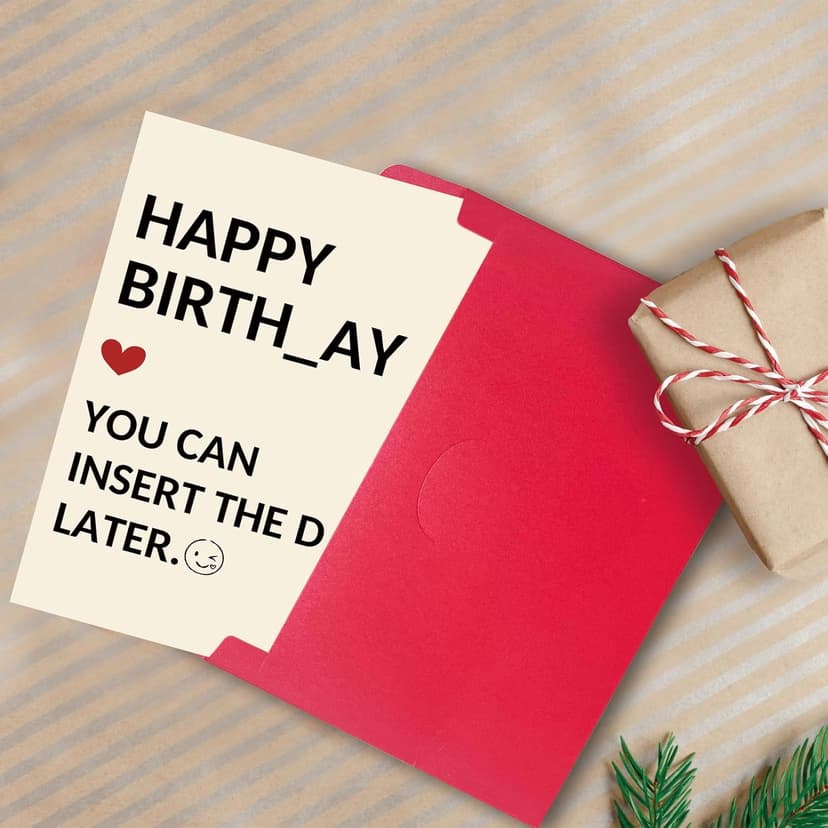 Funny Birthday Gifts for Men Him, Humorous Bady Card for Husband Boyfriend, Adult Men Gifts for Birthday