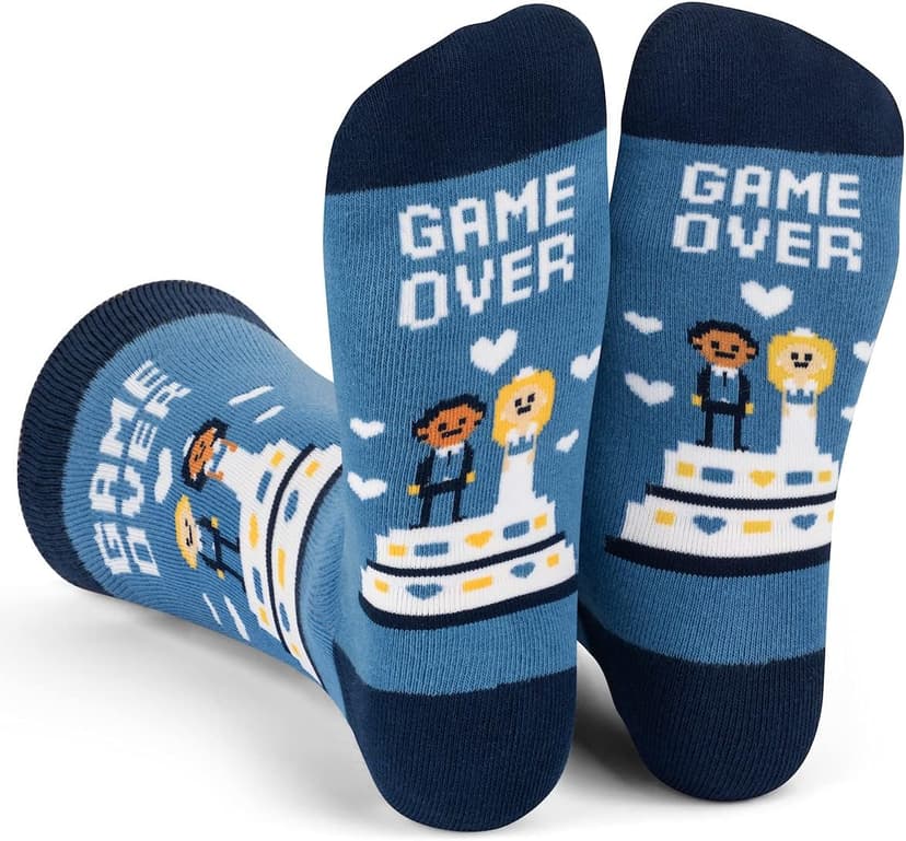 Lavley Funny Wedding Socks For Men and Women - Gifts For Groom, Groomsmen, Bride, Bridesmaids and Wedding Party