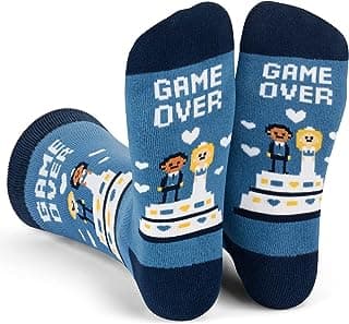Lavley Funny Wedding Socks For Men and Women - Gifts For Groom, Groomsmen, Bride, Bridesmaids and Wedding Party