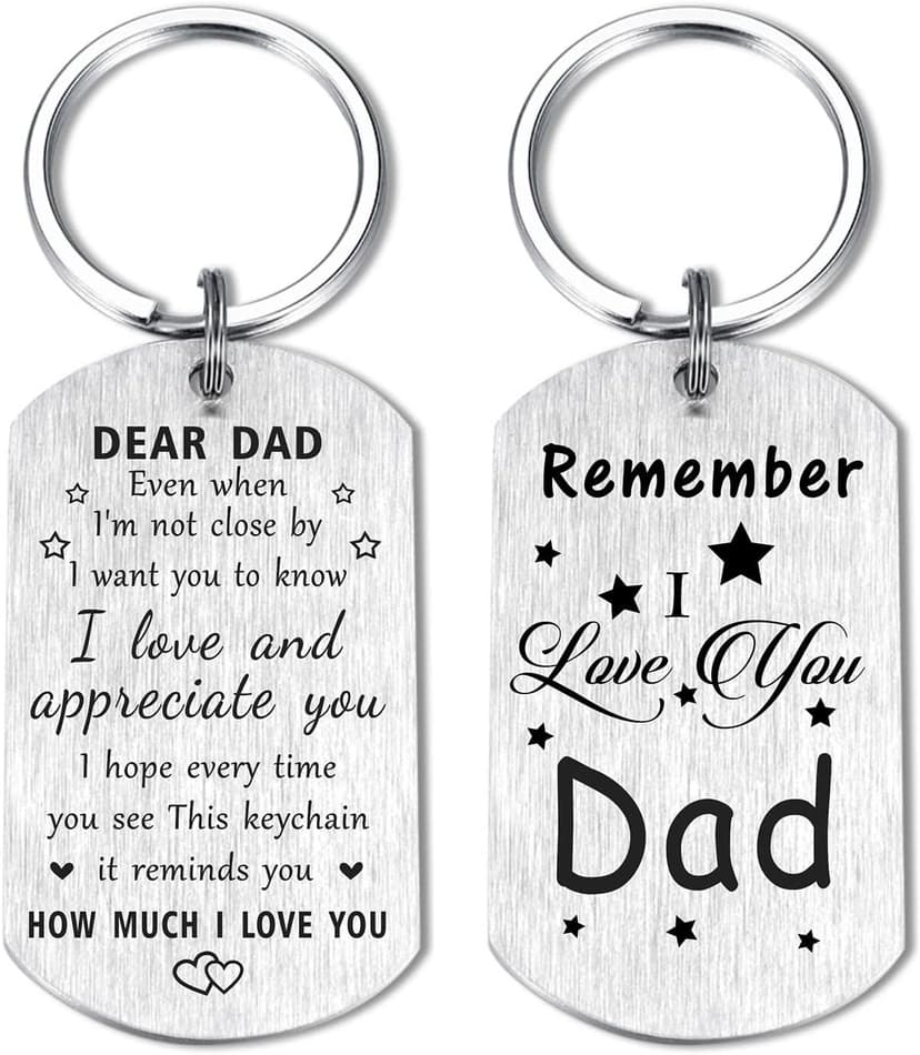 Resdink Dad Gifts from Daughter Son- Remember I Love You Dad Birthday Christmas Fathers Day Keychain