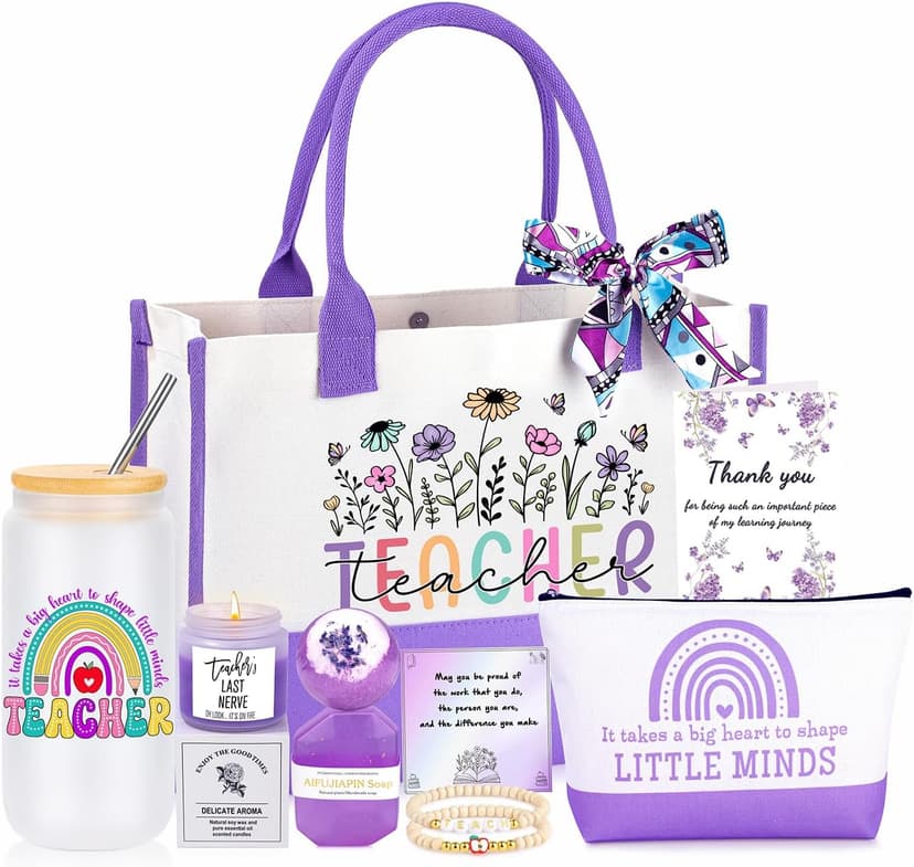 Teacher Gifts for Women, Thank You End of Year Appreciation Gifts for Teachers from Student Set of 9