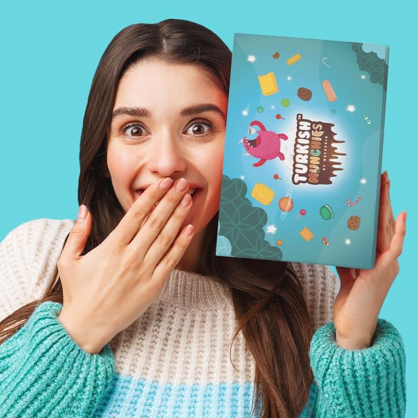 Midi International Food Hamper | Premium Exotic Foreign Foods | Unique Hampers & Gourmet Gift for Men and Women | American Alike Retro Turkish Foods | 12 Full-Size + 1 Bonus Snacks