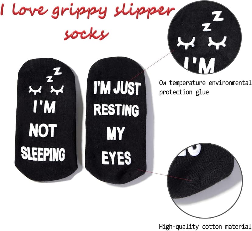 ZXGXLAW Birthday Gifts for Dad,Men Husband Grandpa Women idea Fathers Day Christmas Im Not Sleeping Funny Socks