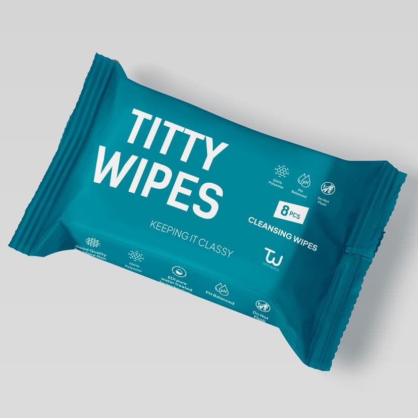 Titty Wipes Gifts for Girlfriend Unique Funny Gag Gifts for Women, Intimate Wipe for Women, Couples Sexy Gift Sets, Girlfriend Gifts, Bachelorette Gift for Bride, Bridal party Gift,1 Pack-64 Wipes