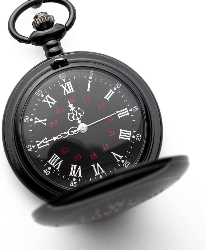 Engraved Pocketwatch for Husband or Boyfriend - I Will Love You Until the End of Time