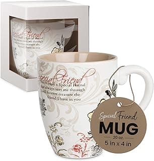 Pavilion Coffee Mugs - Mark My Words Special Friend Mug with "You're Truly A Special Friend" Text Design - Ceramic Coffee Cup for Friends, Microwave & Dishwasher Compatible - Multicolor, 20 oz