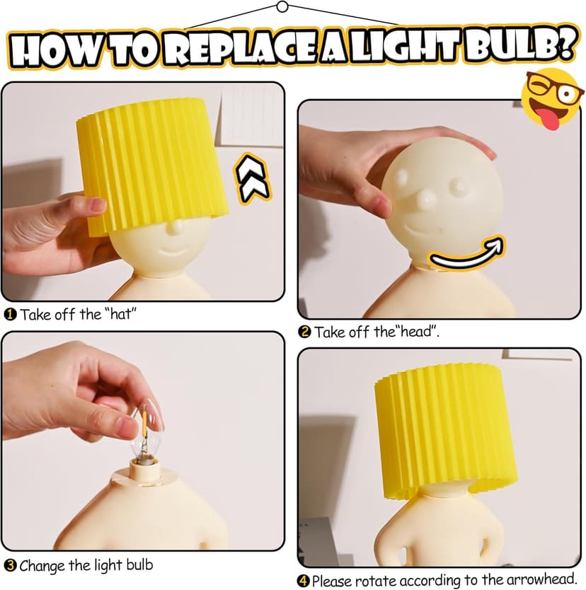 White Elephant Gifts for Adults,Bedside Night Light,Birthday Christmas Gifts for Men Women Boyfriend Girlfriend Husband Wife,Mens Gifts,Valentines Day Gifts for Him Her,Anniversary Funny Gag Gifts