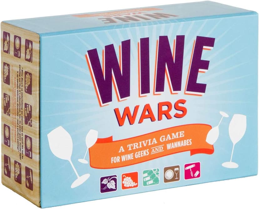 Wine Wars : A Trivia Game for Wine Geeks and Wannabes (Gifts for Winos, Wine Lover Gifts, Adult Trivia Games)