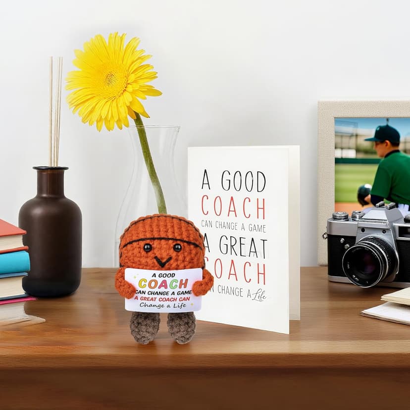 Basketball Coach Gifts - 5PCS Cheer Coach Thank You Appreciation Gifts for Men Women Basketball Coaches Retirement Birthday Gifts