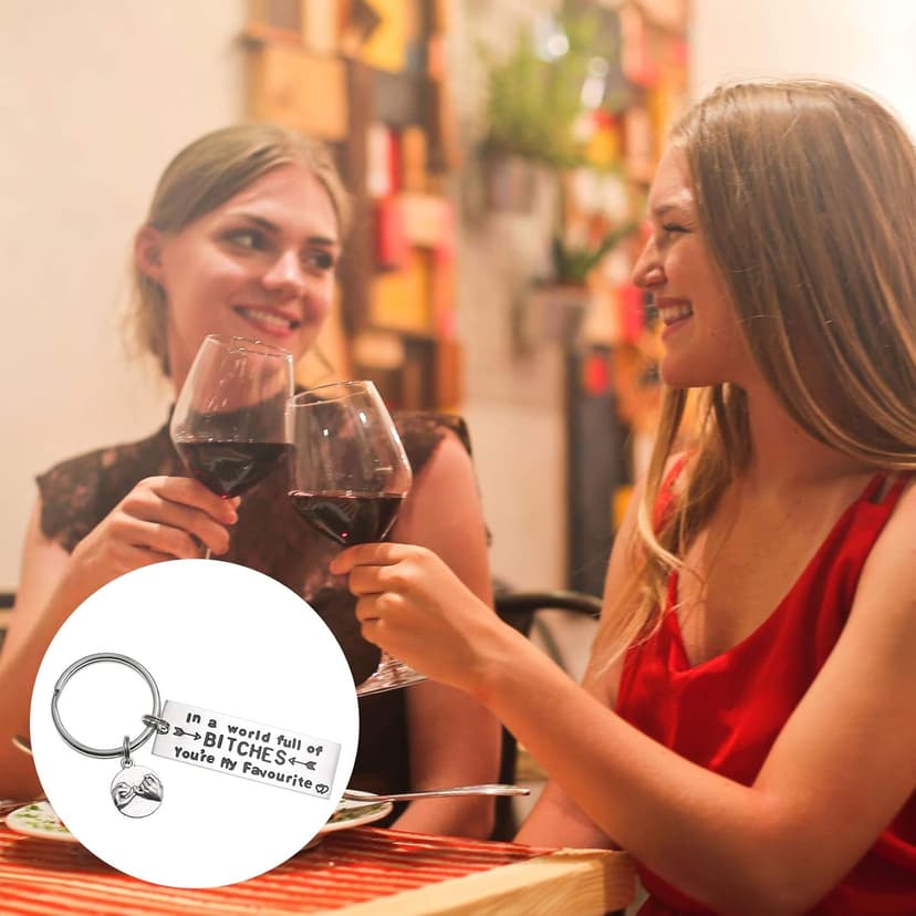 Melix Home Best Friend Keychain Friendship Gifts Sister Cute Keychains for BFF Gift Ideas